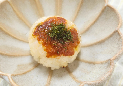 にんじん味噌の焼きおにぎり