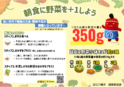 野菜摂取啓発チラシ