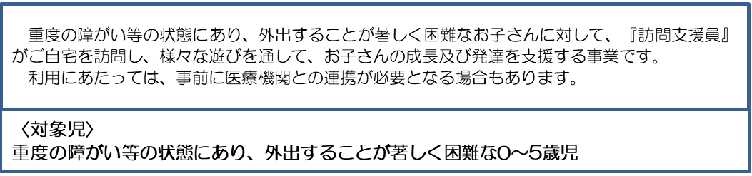 居宅訪問型児童発達支援の画像