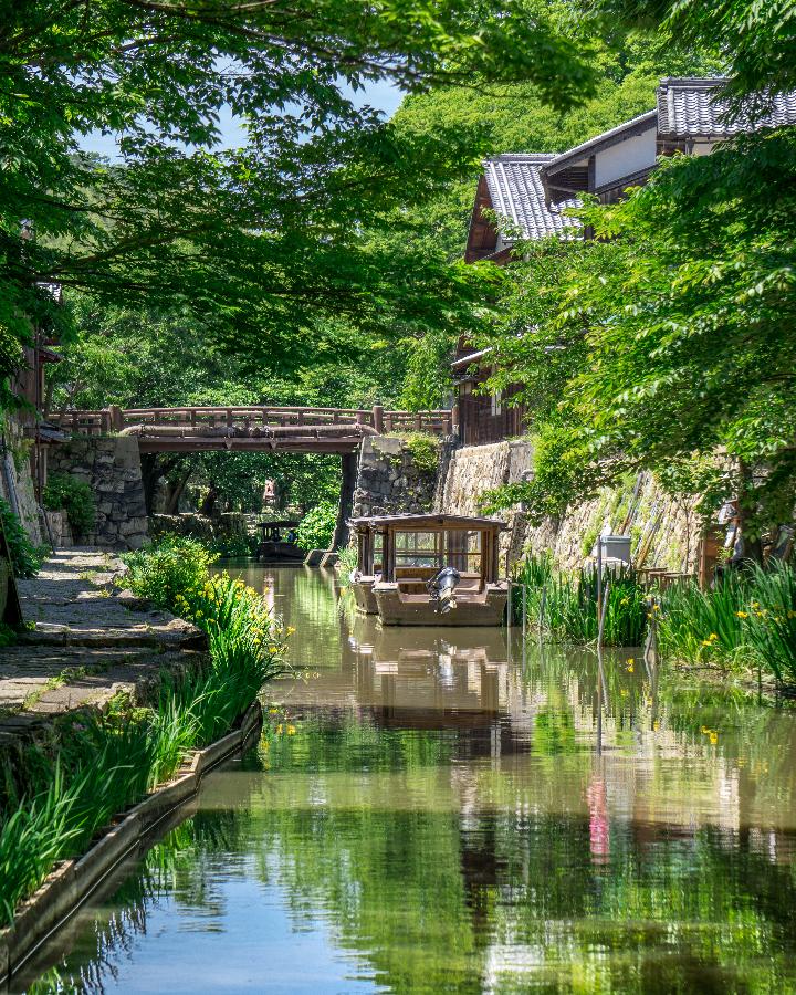 八幡堀の昼の景色