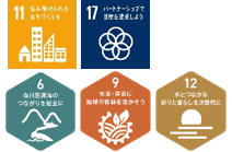 SDGsゴール11、17、MLGsゴール6、9、12