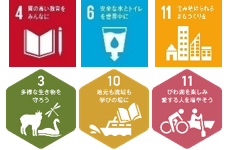 SDGsゴール4、6、11、MLGsゴール3、10、11