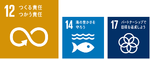 SDGsロゴ12、14、17