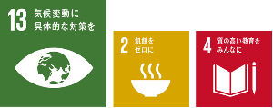 SDGsロゴ13、2、4