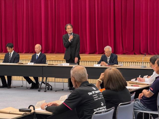令和8年度少年センター総会であいさつする徳永市長