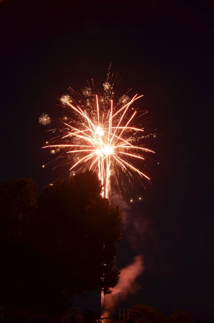 老蘇ビオトープまつり：打ち上げ花火の写真