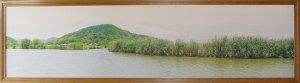 琵琶湖湖畔風景画の画像