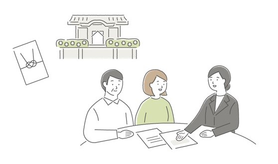 葬儀社との打ち合わせ