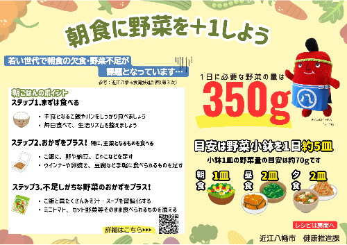 野菜摂取啓発チラシ
